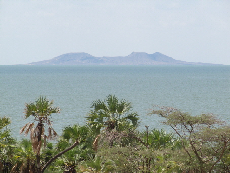 Turkanan Central Island, während Abfahrt aus Lobolo