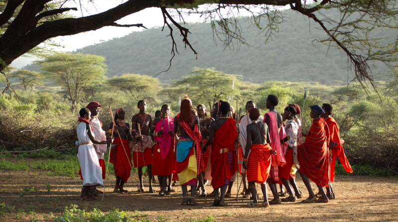 Dorfbesuch Il Ngwesi masai